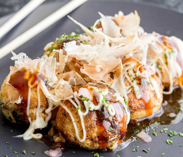 Takoyaki.